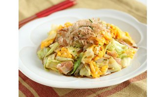 ズボラ飯レシピ⑤ キャベツのお好み焼き風スクランブルエッグ